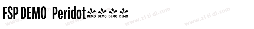 FSP DEMO   Peridot字体转换